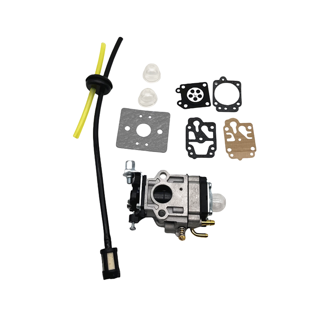 15 mm Vergaser-einstellen für Motorsense, 43 cc, 49 cc, 52 cc, Freischneider mit Dichtungsschlauch, Zündkerze, Benzinfilter für Motor- 40–5 44–5: verrotten