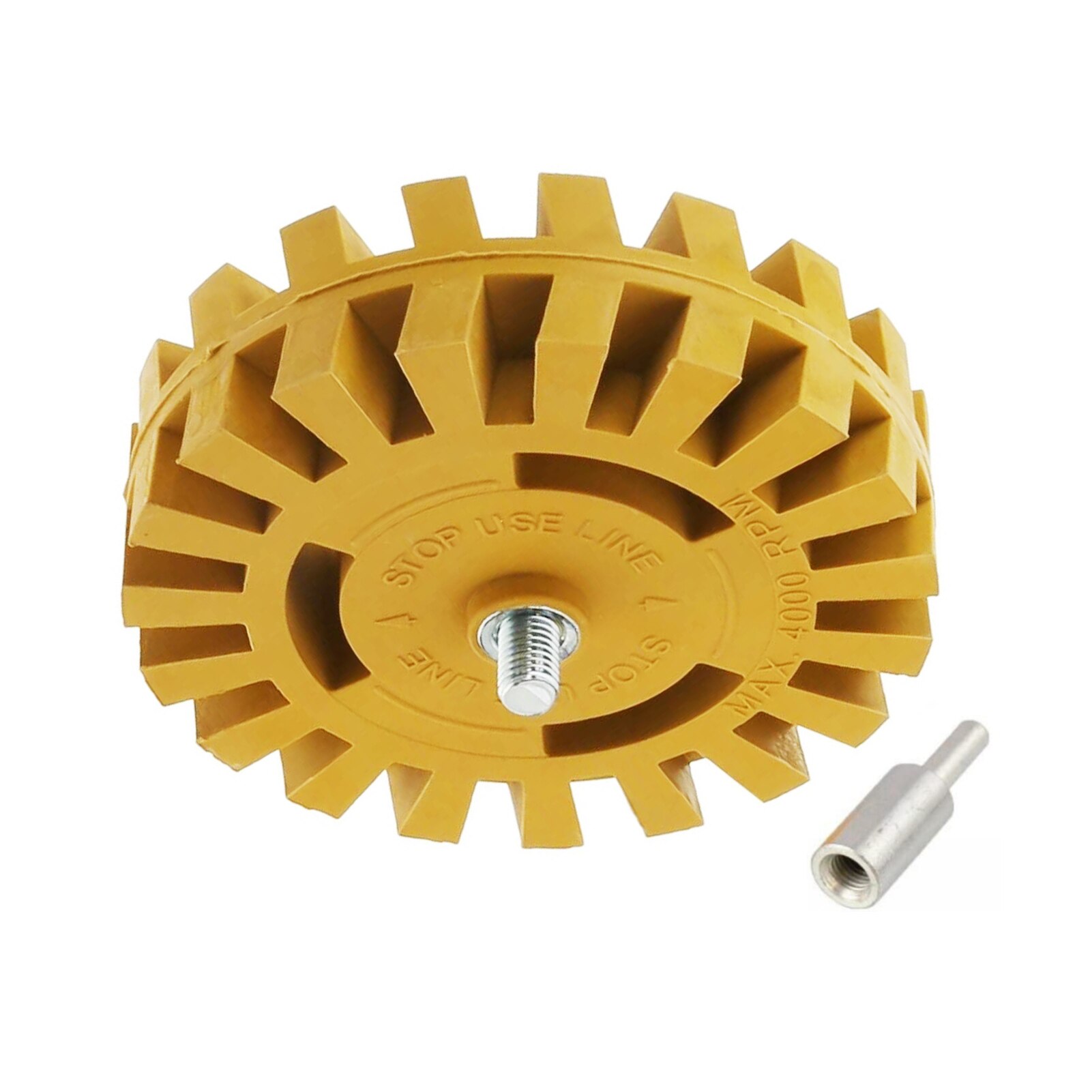 Car Decal Remover Wheel Tool Rubber Disk Decal Eraser Wheel with Power Drill Attachment for Removing Pinstripes Sticker Adhesive