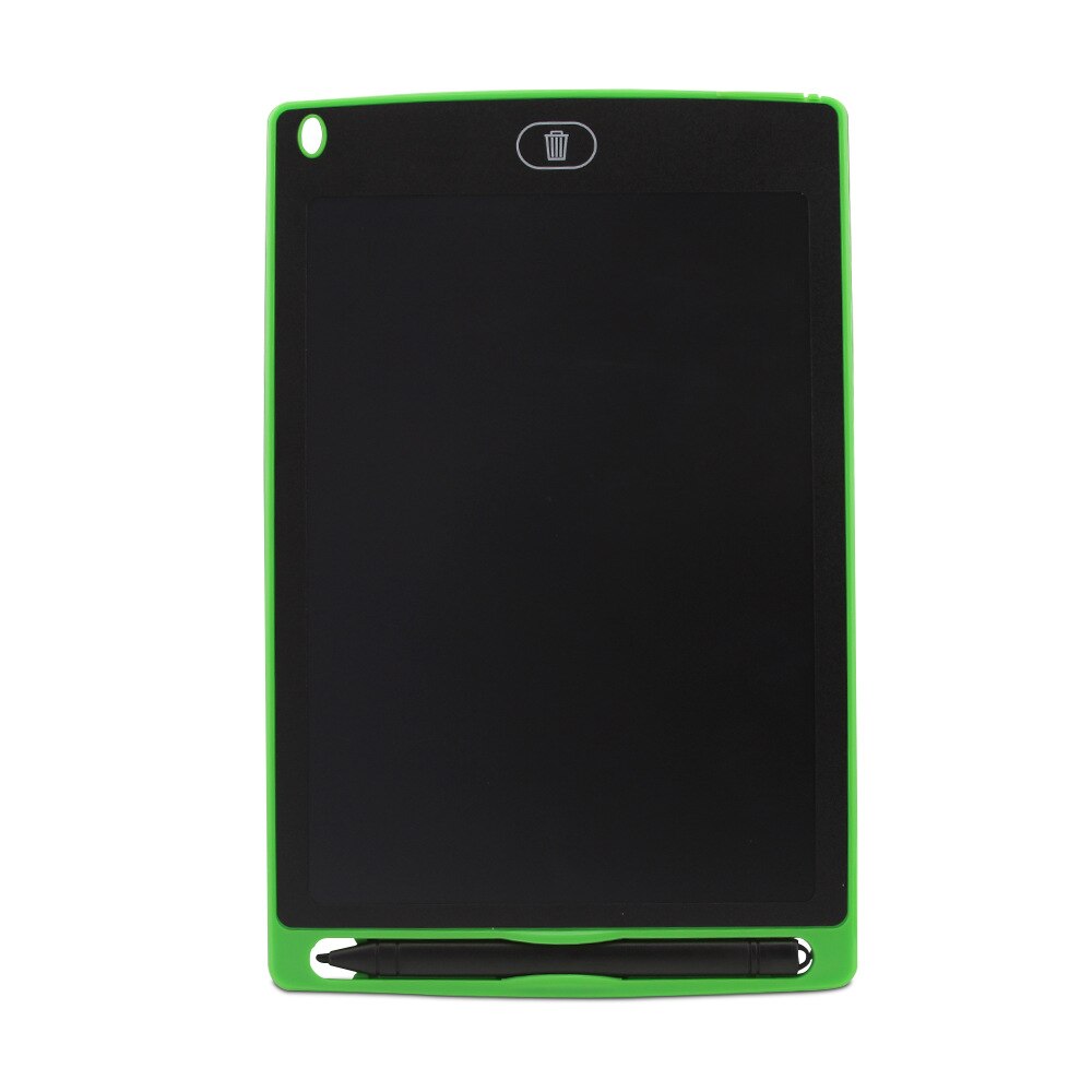 Elektronisk tegnebræt lcd-skærm skrivetablet digital grafisk tegnetabletter elektronisk håndskrift pad bord 8.5 tommer: Grøn