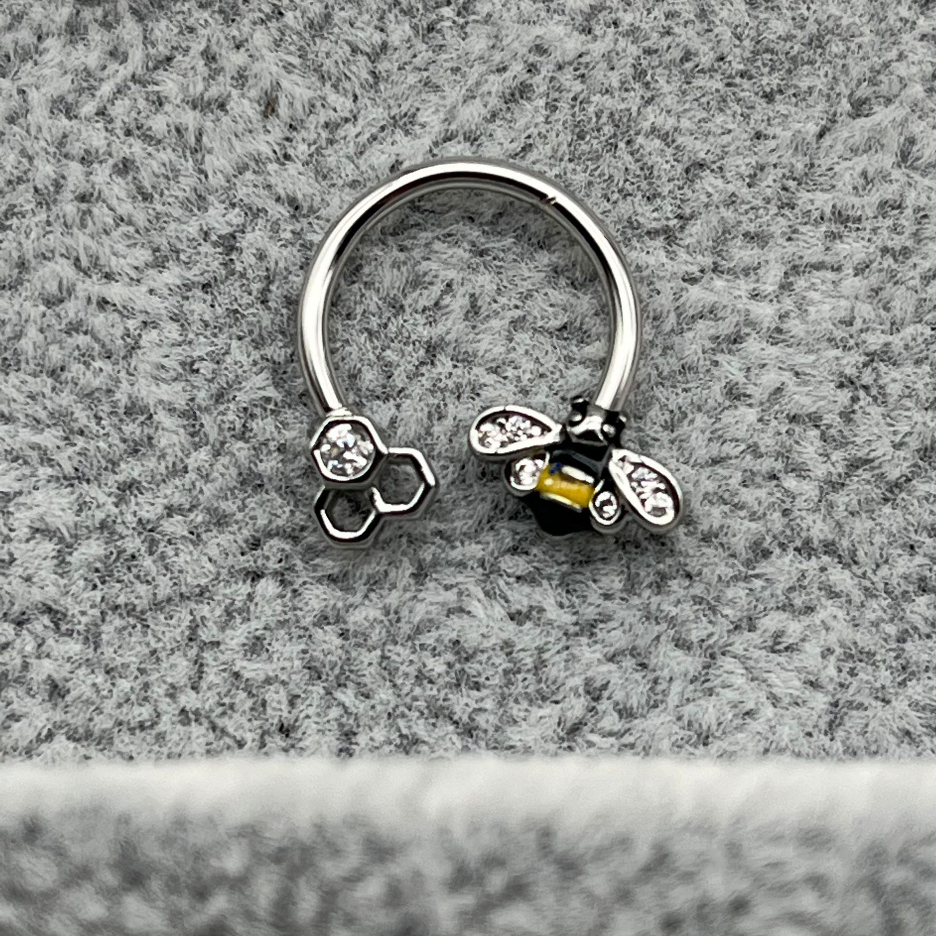 1pc Luna estrella nariz anillo aro tabique Piercing Acero inoxidable hélice oreja cartílago pendiente Tragus BCR herradura joyería del cuerpo 16G