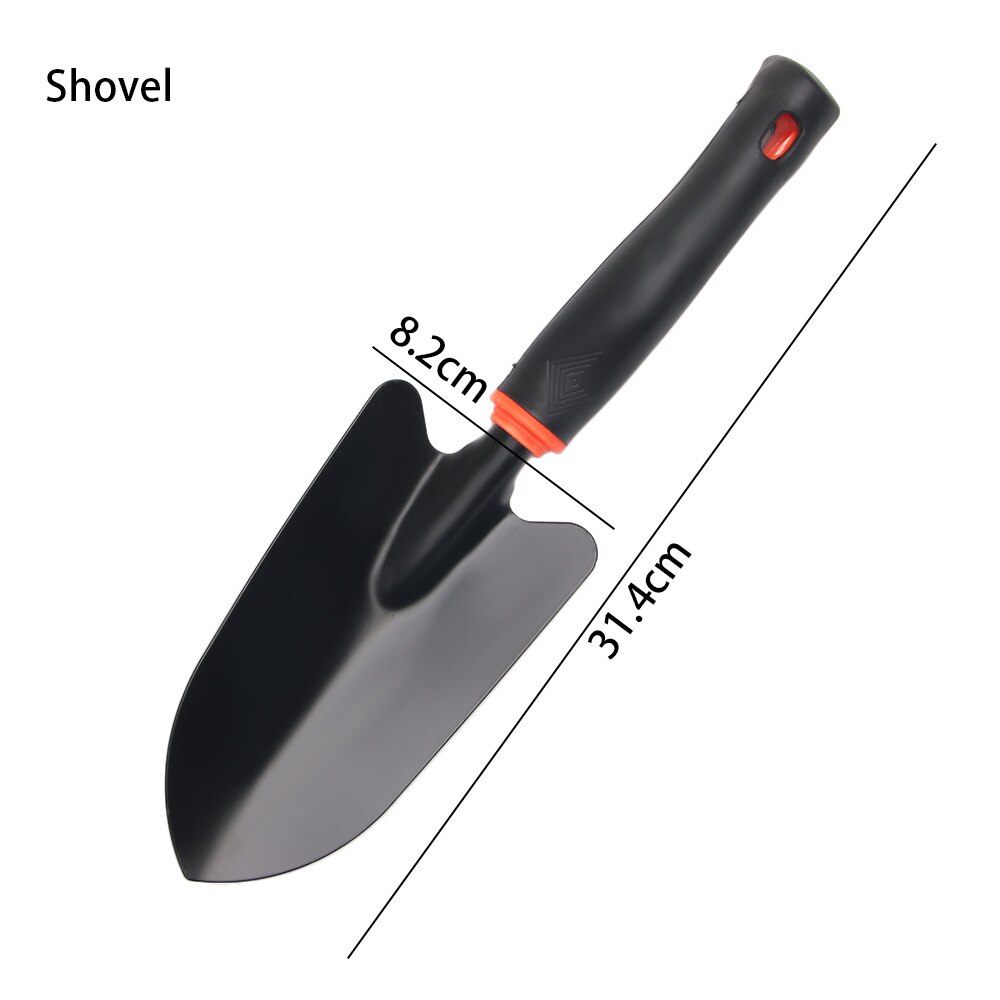 Durable Plastic Handle Shovel Hand Weeding Fork Transplanting Digging Tool Trowel Shovel 5 Pronged Rake For Garden Planting