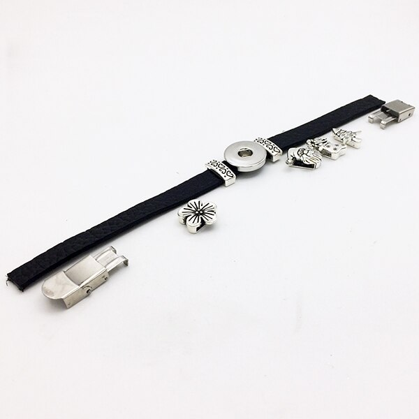 One Direction Jewelry Bracelets For Women Tortoise Retro Leather Snap Button Bracelet Bt614 (fit 18mm 20mm Snaps)