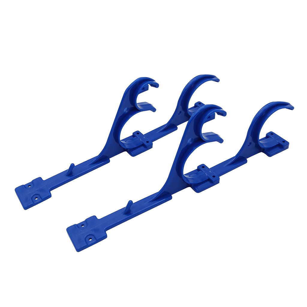 2Pcs Triple-Hook Pool Hangers With Mounting Screws Swimming Pool Cleaning Accessories Triple Hooks Sea Tackle Accessories