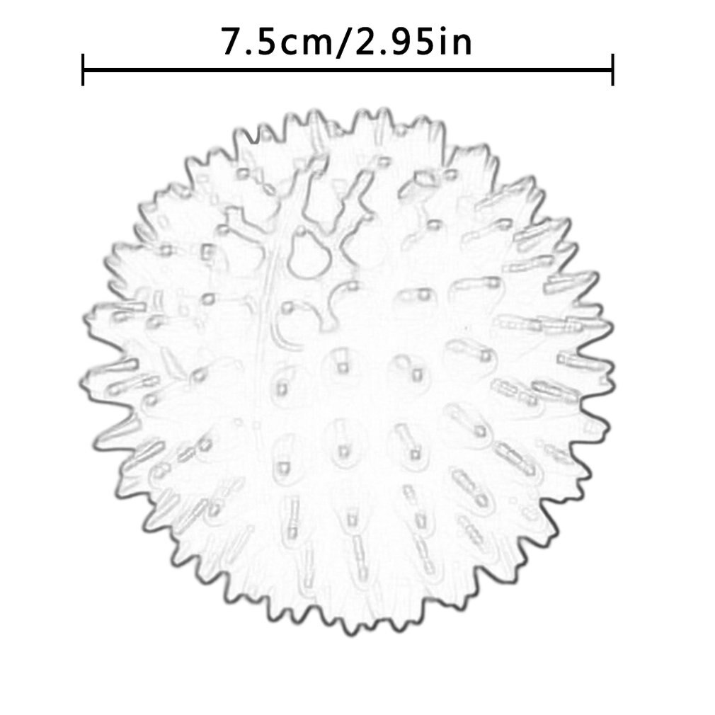 Fitnessmassagebal van pvc plus harde revalidatiebal, acupunctuur spierhandbal, yogafitnessmassagebal 7.5/9.5cm