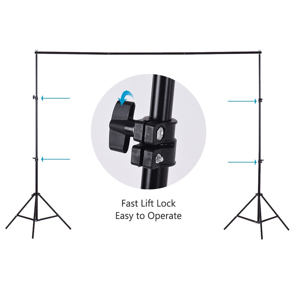 CZ Lagerbier 78 * 78in Aluminium Legierung Fotografie Studio Hintergrund Hintergrund Stand Foto Video Bausatz 6 * Clips für Heimat Studio Aufnahme