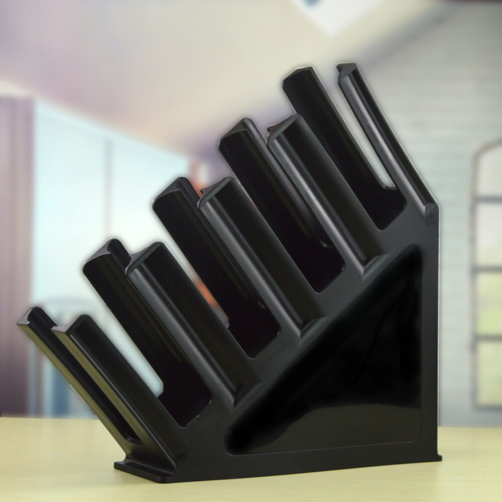 1 pc Paper Cup Rack 4 Compartment Black Desktop Disposable Cup Dispenser Storage Organizer for Restaurant Home Cafe