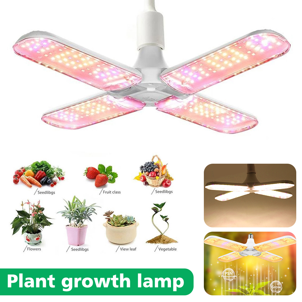 24W 36W 48W LED Grow Light E27 Opvouwbare Phyto Lamp Volledige Spectrum SMD2835 Lamp voor kamerplanten Bloom Bloei Groeien Lamp Tuin