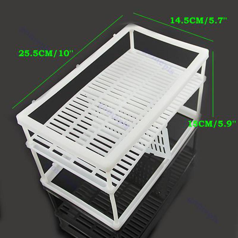 2 rozmiar DIY ryby akwariowe hodowla netto pudełko ryby zbiornik wiszący inkubator wylęgarnia izolacji skrzynka miękkie netto Obudowa