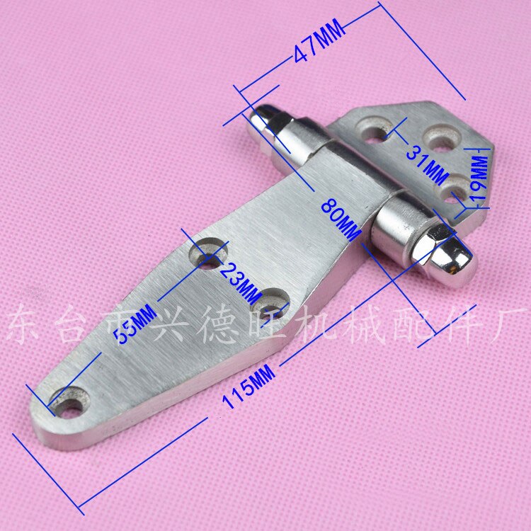 Stainless Steel 4&#39;&#39; Vintage Metal Galvanized Primitive Industrial Rustic Barn Farm Door Warehouse Flat Hinge Refrigerator: DH15525