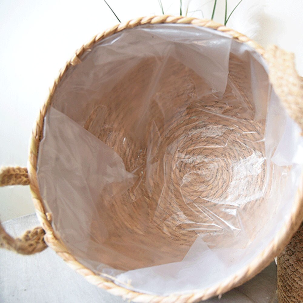 Natürliche Hand Rattan Woven Pflanzen Korb Garten Vicedeal