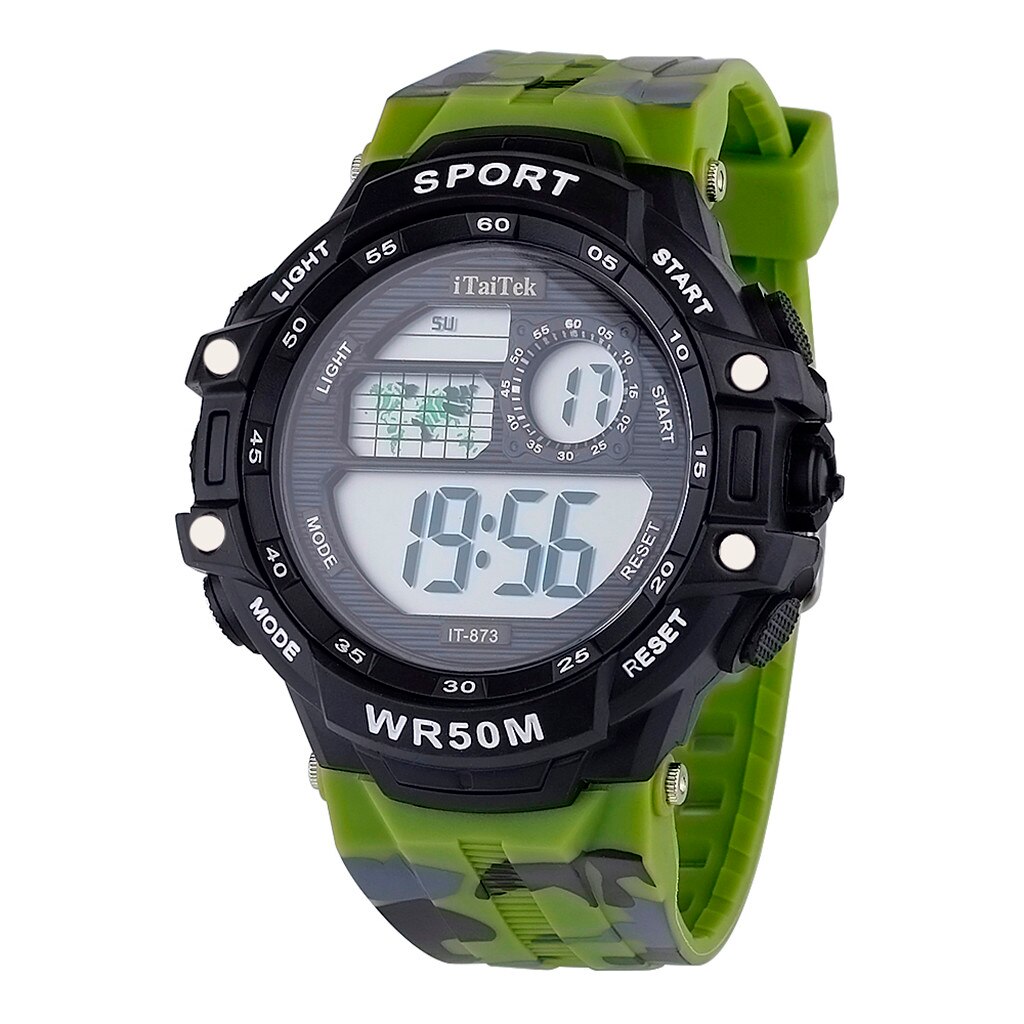 Luxe Sport Waterdichte Digitale Horloge Luxe Heren Digitale Led Horloge Datum Sport Mannen Outdoor Elektronische Mode Horloge Часы