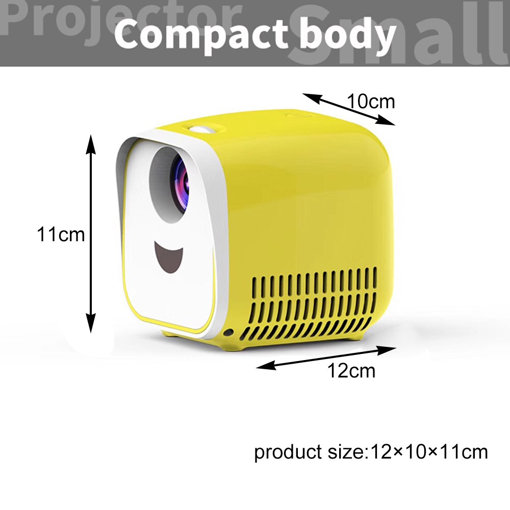 Portable Full Color LED LCD Video Projector Children Videos TV Movie Party Game Entertainment Star Projector Lamp