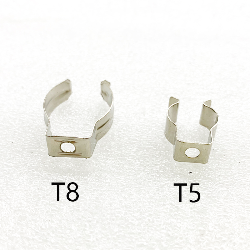 10 supports de Clip de Tube Fluorescent T8 T5, support de Tube 1 &quot;-1.5&quot; matériau métallique lampe Tube LED Bases support de Clips en U installation facile