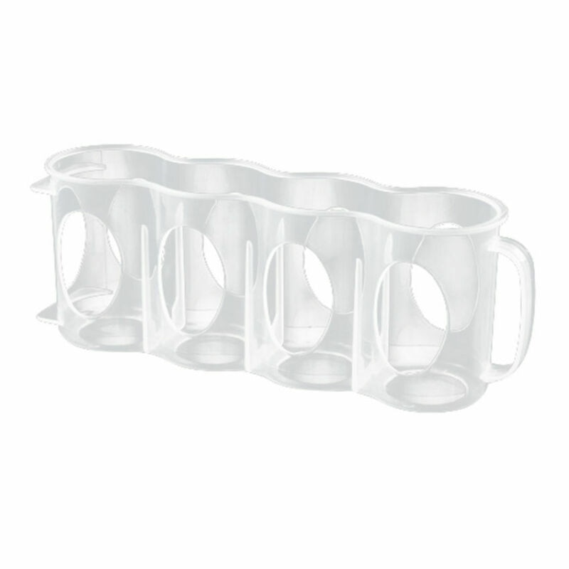 Kök kylskåp arrangör hem öl läsk burk förvaring hållare kyl organisation rack plast utrymme