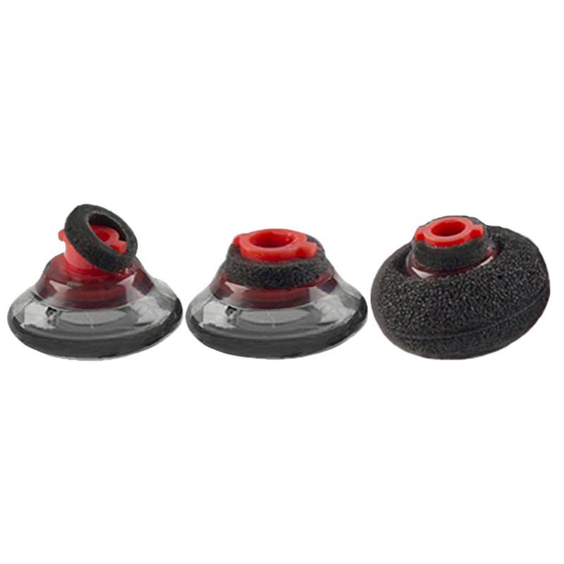 Almohadillas de silicona suave para auriculares Plantronics Voyager 5200, tapones para los oídos transparentes, espuma negra