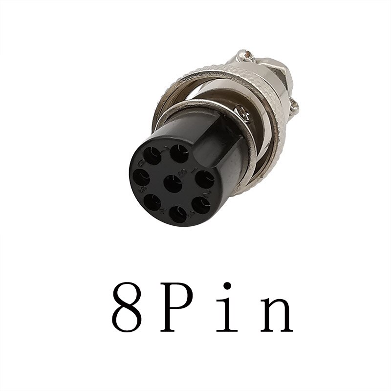 1 pièces GX16 2P 3P 4P 5P 6P 7P 8 broches mâle et femelle connecteur d'aviation circulaire GX 16 connecteurs de panneau de fil d'aviation: 8 Pin Socket