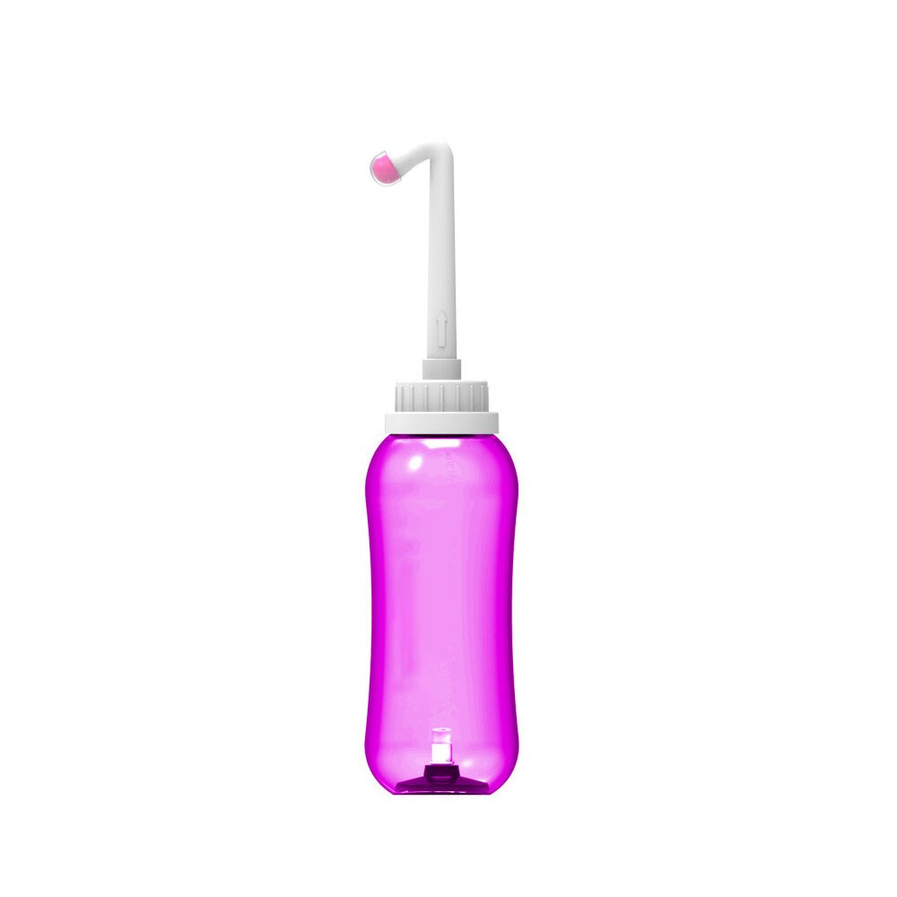 Travel Personal Cleaner Sprayer Seat Bidet Toilet Hand Held Tackle Portable Washer Bottle Hygiene Washing: Pink