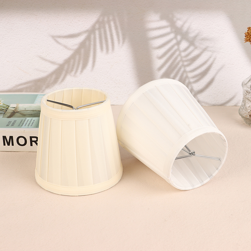 Moderner Kronleuchter-Lampenschirm aus Stoff, Durchmesser 12 cm, aufsteckbarer Mini-Wandlampenschirm, Schlafzimmer-Nachttisch-Stehlampenschirm