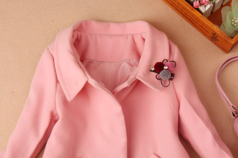 2019 ragazze di lana inverno cappotti abbigliamento per bambini abbigliamento per bambini di alta-end di lana miscele cashmere a medio-lungo vestiti delle ragazze 2-16Y