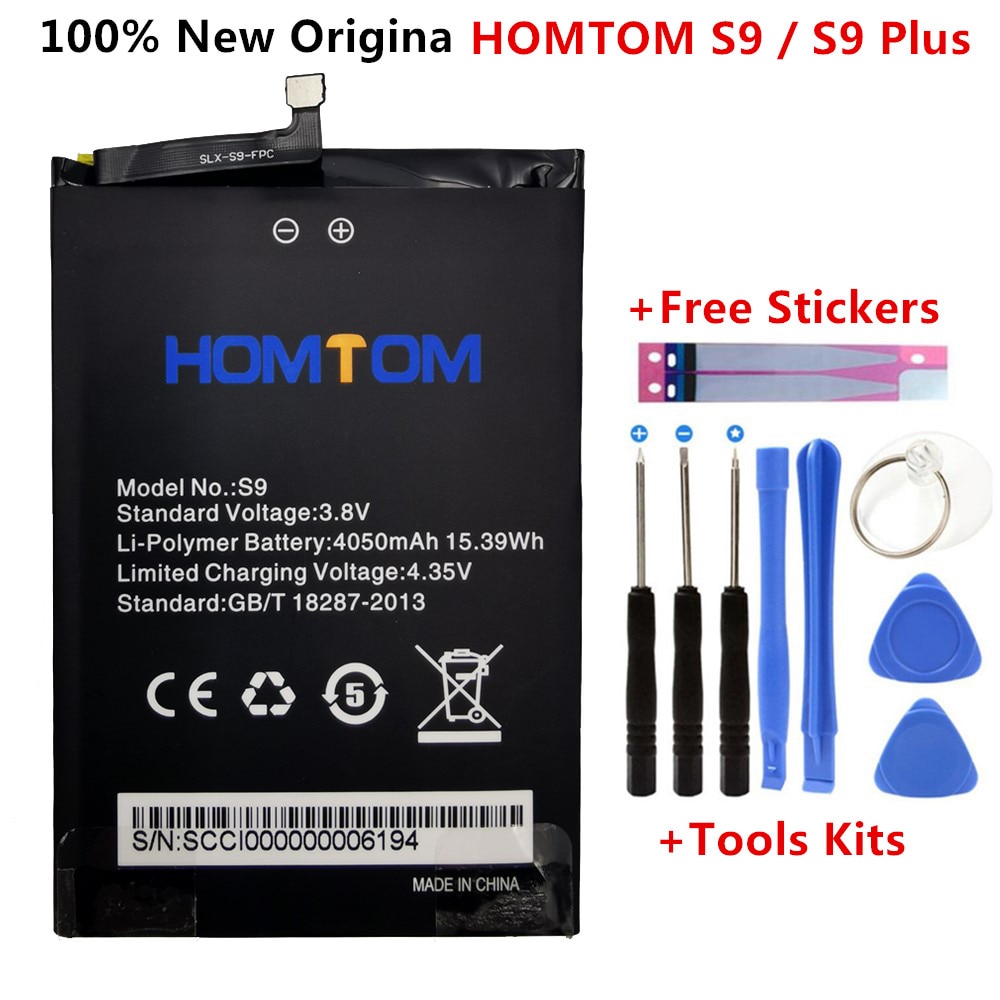 100% neue Original homtom S9 Plus Batterie 4050 mAh für HOMTOM S9 S9 Plus Clever Telefon + Kostenlose Werkzeug