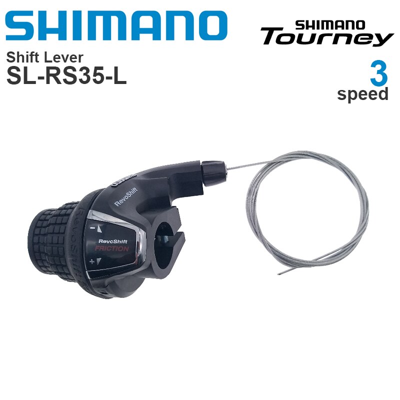 Shimano Tourney Revoshift SL-RS35 Fiets Versnellingspook 3 × 6S 3 × 7S 6V 7V 18 21 Speed Shifters Pairs Omvatten Kabel