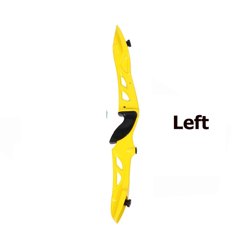 23 Inches Sanlida Beginner Recurve Bow Riser Magnesium Left/right Hand for Archery Practice Outdoor Sport: Left Yellow