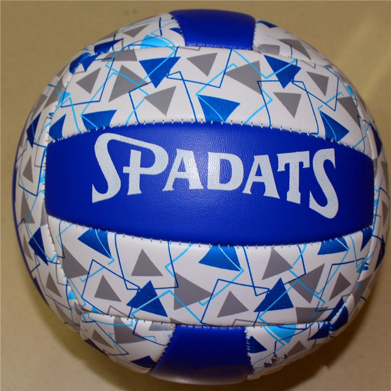 Pu Leer Volleybal Bal Officiële Maat 5 Strand Volleybal Bal Voor Strand Training Blue Handbal Volley Bal