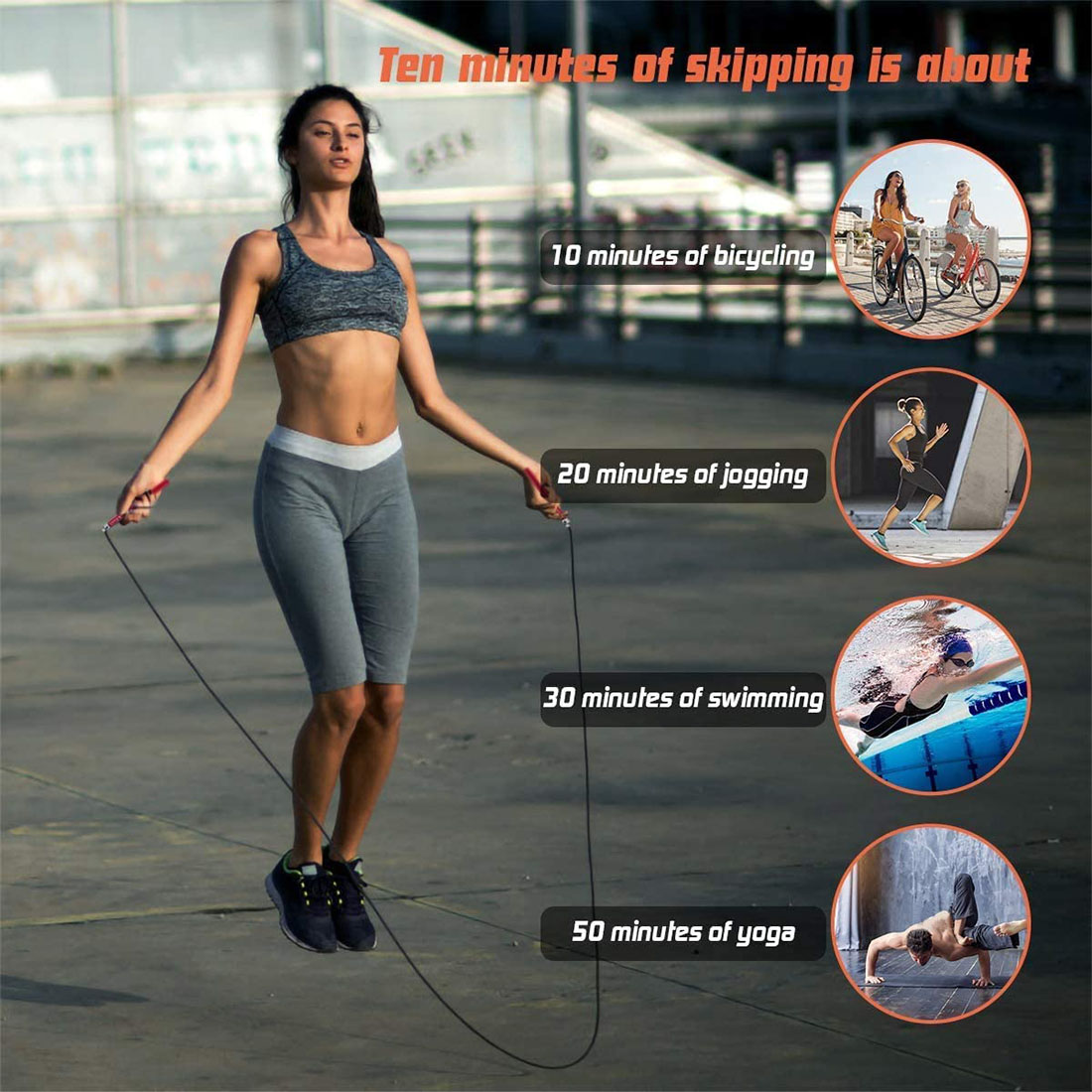 Cuerda de salto de velocidad para hombre y mujer, cuerdas ajustables para Fitness, entrenamiento de boxeo, MMA, Crossfit, equipo de gimnasio para el hogar, Unisex