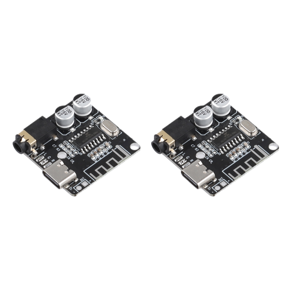 5-1 Stück Audio--Empfänger platine Bluetooth-kompatibel 5,0 3,7-5V MP3 verlustfreie Decoder-Karte drahtloses Stereo-Musik modul für DIY: Schwarz