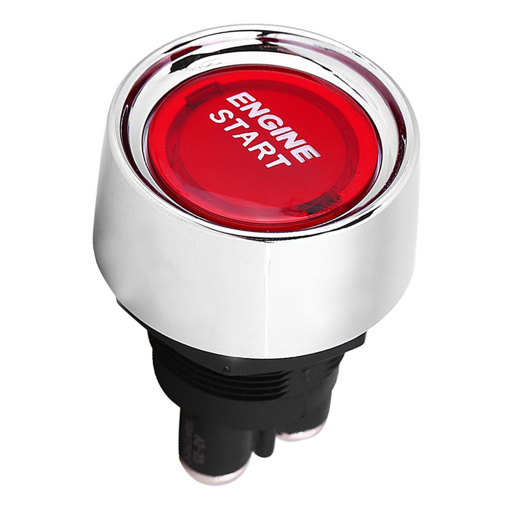 Pure Copper 12V Car Illuminated Engine Start Switch Push Button Momentary Race Starter Accessories switch CSV