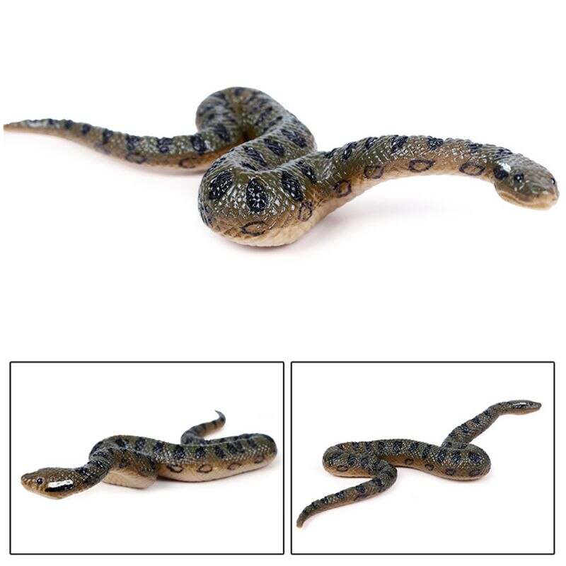 Jouet en Faux caoutchouc réaliste serpent du nord des états-unis, vert anacoda, accessoires d'halloween effrayants