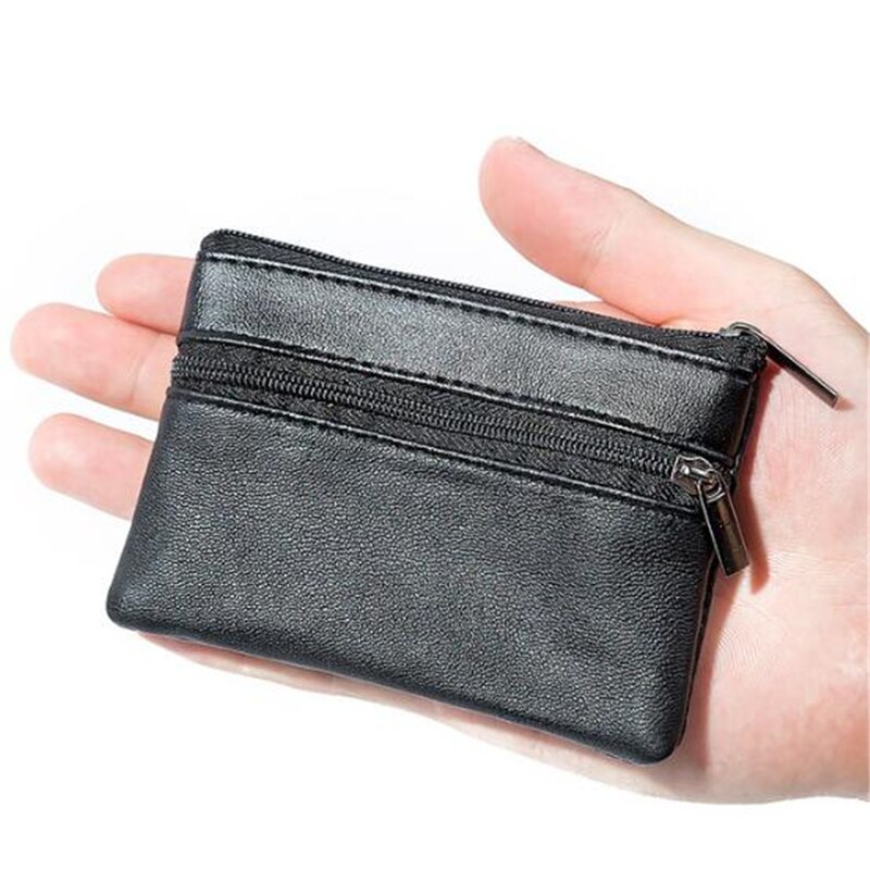 Black Leather Wallet Bag Vrouwen Portemonnees Sleutelhouder Portemonnee Jaar Mode Mini Coin Portefeuilles Vrouwen