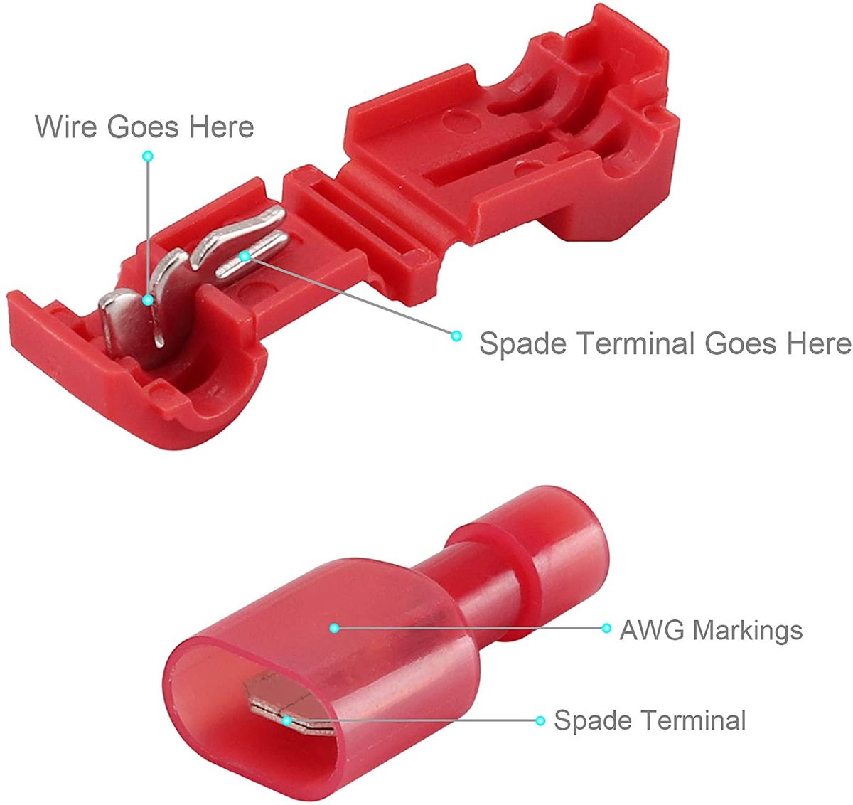 Pneumatic plugs 120 POWER T-Tap cable connectors Self-insulating Quick Connector cable clamps Insulated Quick Coupling cable
