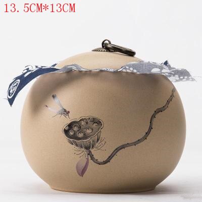 JIA-GUI LUO Farbe Glasur Keramik Tee Caddies Tieguanyin verschlossenen dosen Getrocknete Frucht Tragbare reise Tee Kasten D057: 4
