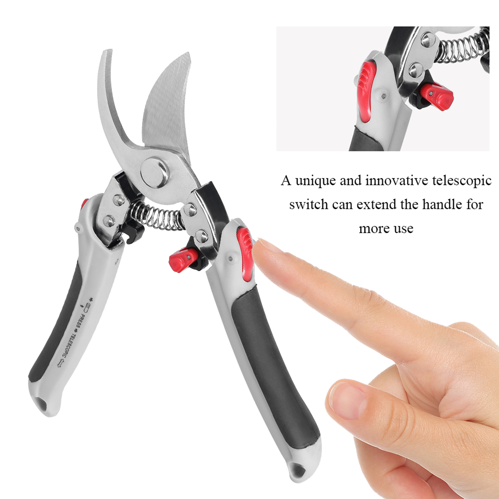Branch Cutter Hand Tools Handle Retractable Gardening Scissors Multifunctional Manual Pruning Shears Branch Cutter Tree Garden