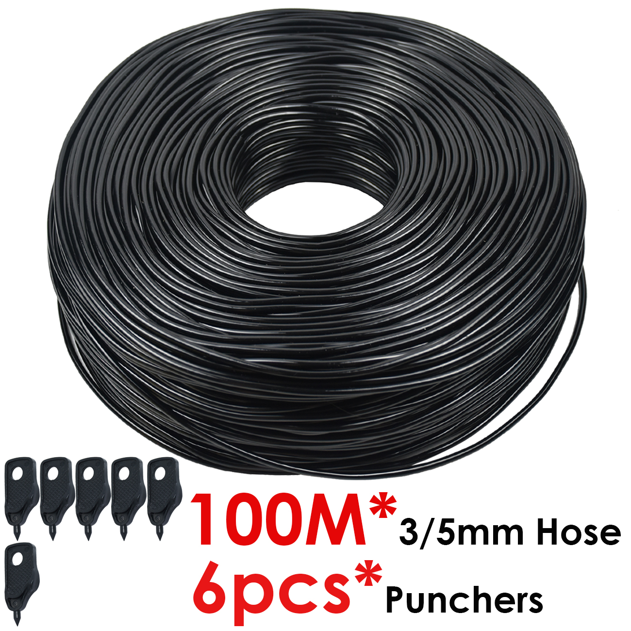 KESLA Tuin 2L/H Groene Bocht Pijl Druppelaars Druppelirrigatie Watering Systeem Kit 3/5mm Slang voor plantenpot Bonsai Gereedschap Kas: Bruin