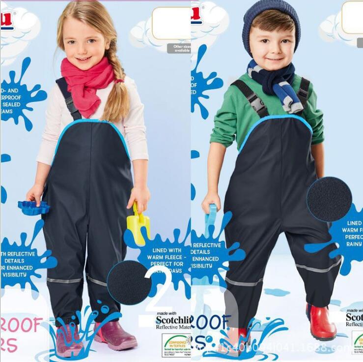 neue Chridren Wasserdichte Overall Baby Jungen Mädchen Wasserdichte Schlauch 2-7 Jahre freundlicher Ski Hosen Strand Hosen insgesamt