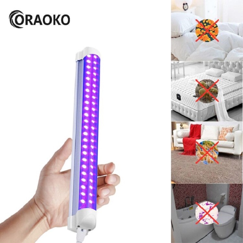 10W Germicidal Light T8 Tube UVC Sterilizer Kill Dust Mite Eliminator UV lamp For Bedroom /Hospital