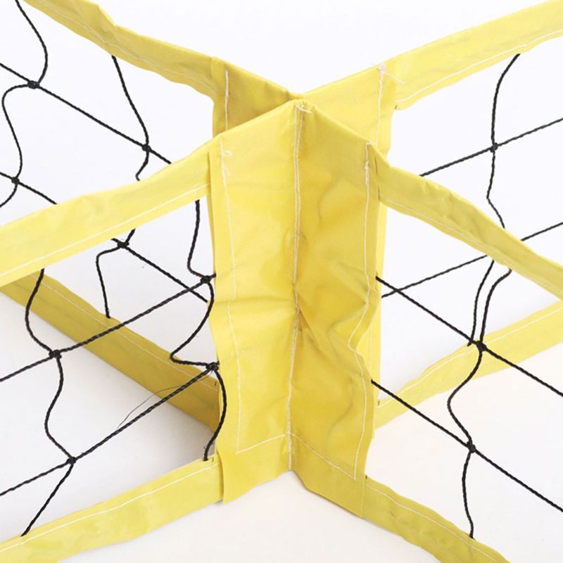4-Sided Volleyball Net Set Portable Cross Volleyball Net 4 Way for Outdoor XXUF