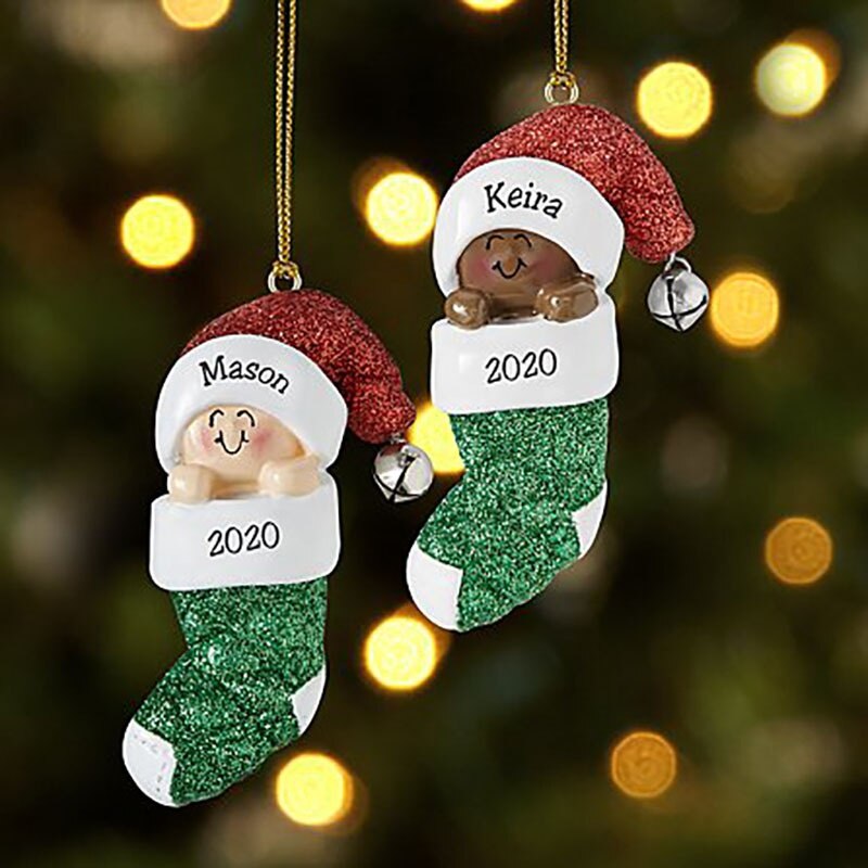 Kerst Ornament Diy Naam Zegen Kerstman Hanger Kerstboom Decor