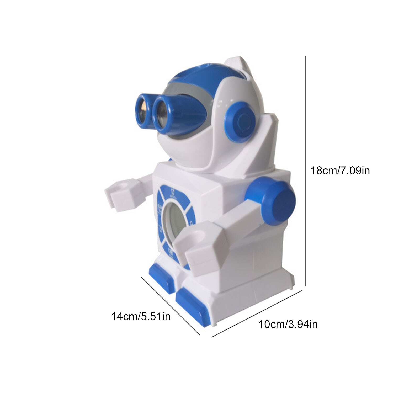 Creatieve Ruimte Robot Projectie Wekker Kinderen Nachtkastje Wekker Vroege Up Timer Baby Time Management Speelgoed