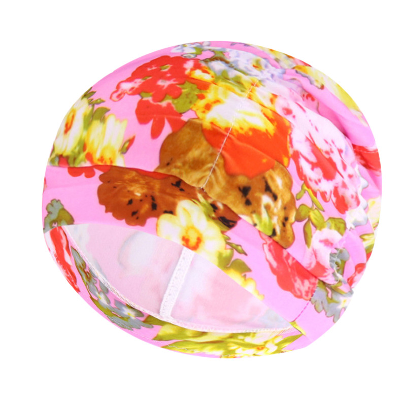 Gorro de baño de nailon elástico para mujer y niña, gorro de baño de pelo largo, drapeado elástico, tamaño libre, turbante deportivo para piscina: Verde claro