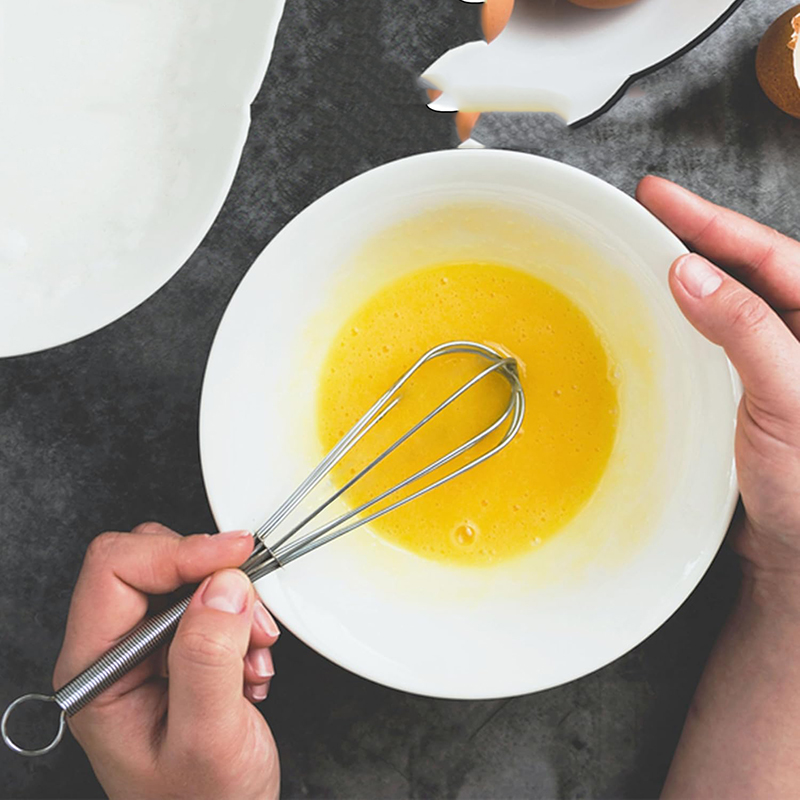 Roestvrijstalen garde Handmatige eiergarde Anti-aanbakdraad Eiklopper Mini gardes Ballondraden DIY Keuken Mini garde Keukengadgets