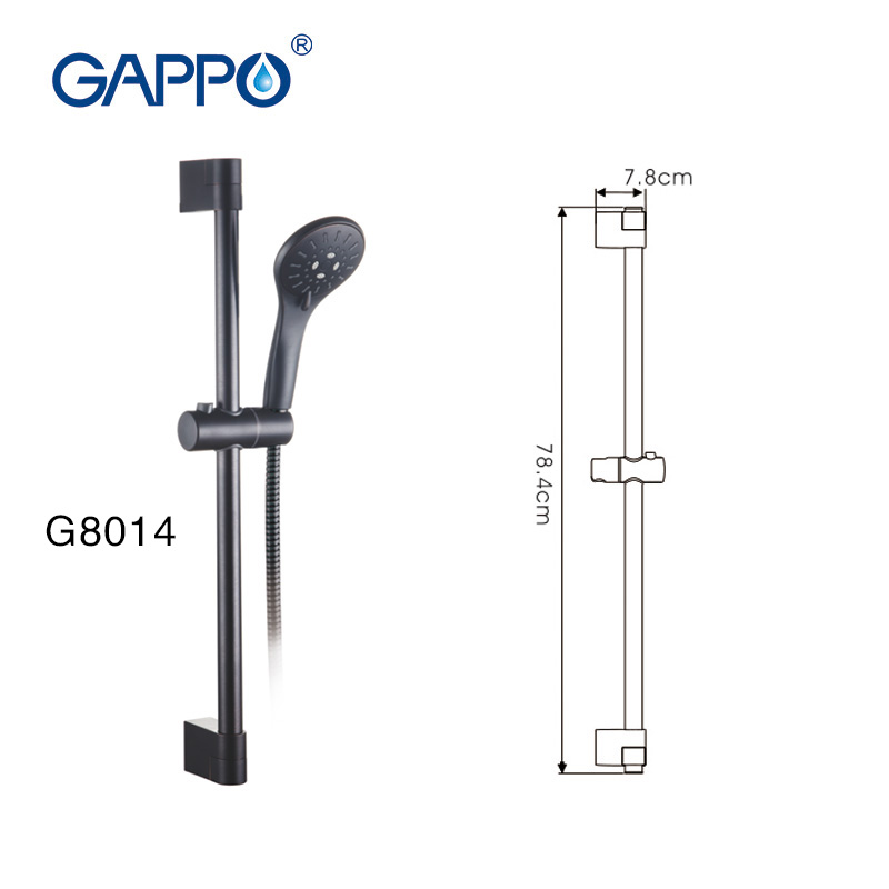 GAPPO shower Slide Bars extension shower bathroom adjustable shower bar Wall Mounted slider bar holder