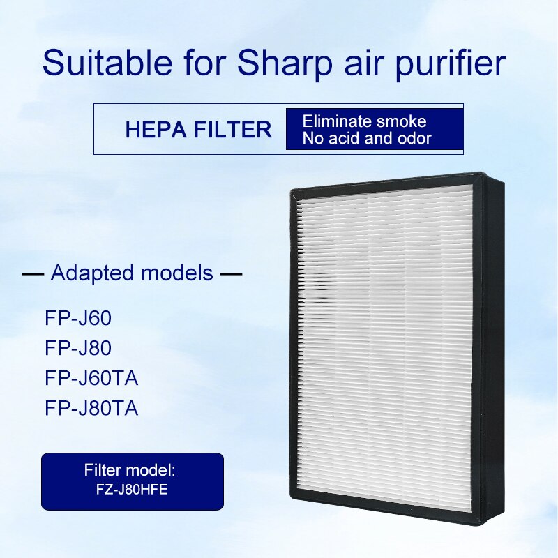 FZ-J80HFE filtrante della sostituzione HEPA per il purificatore d&#39;aria della FP-J80 della FP-J60 della FP-J80TA FP-J60TA tagliente per il filtro domestico PM2.5