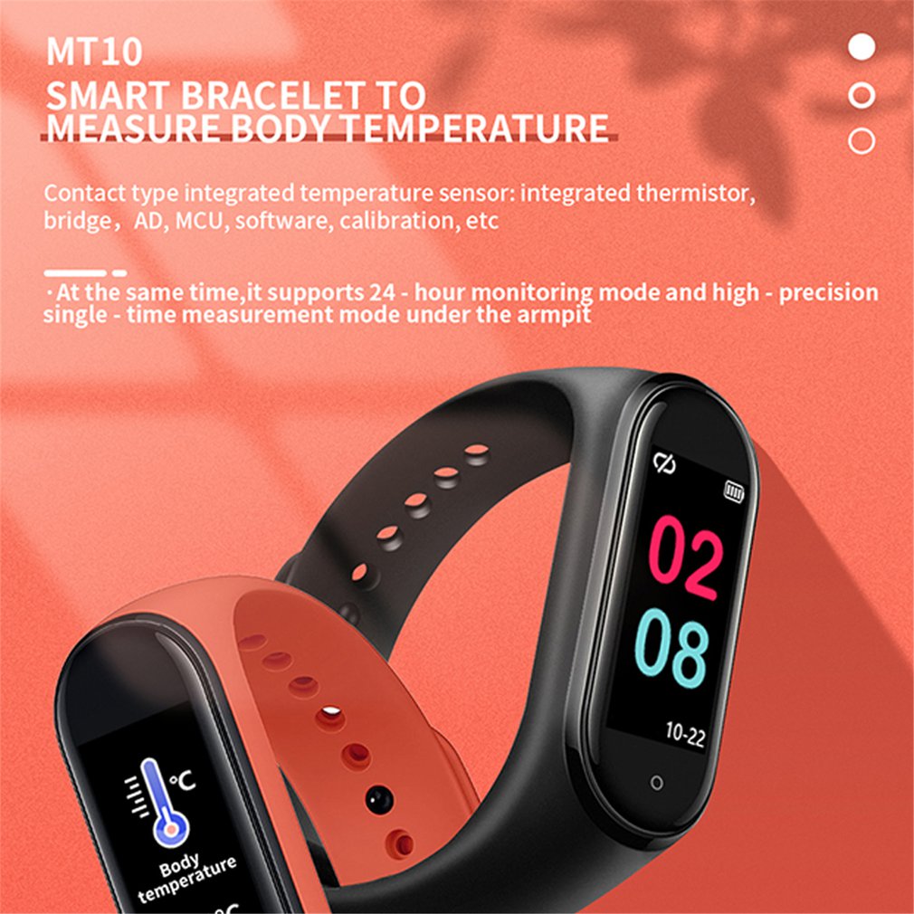 MT10 Smart Fitness Armband Band Met Meten Druk Pulse Meter Sport Activiteit Tracker Mannen Vrouwen Horloge Polsbandje