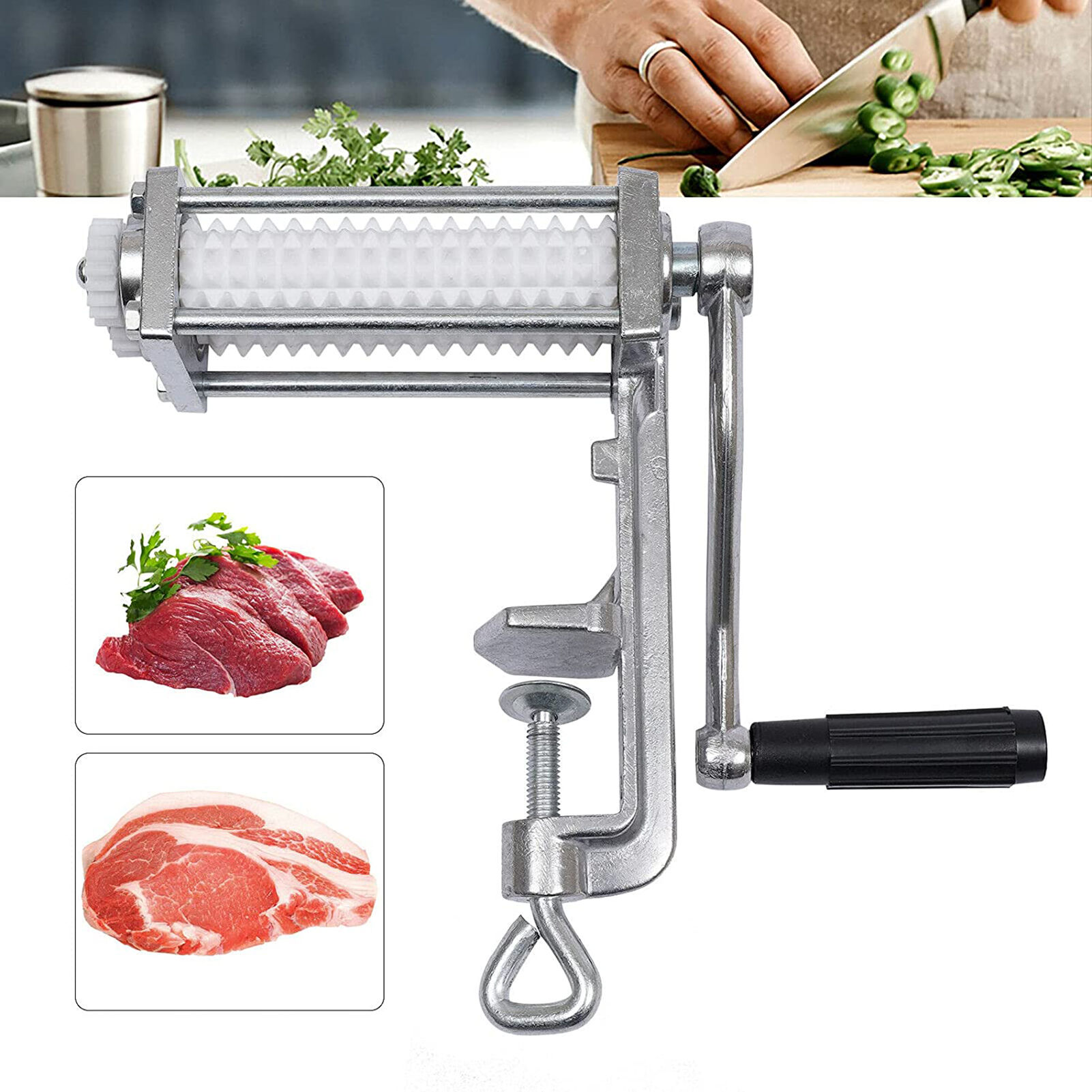 2022 Metal Meat Tenderizer Steak Pork Chop Fast Loose Needle Steak Pork Chop Tender Meat Machine Kitchen Helper Tool