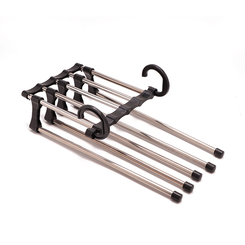 5 in 1 Rvs Multifunctionele Retractable Broek Rack Broek Hanger
