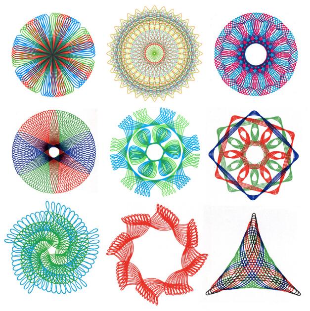 Ensemble de jouets de dessin, 22 pièces, engrenages à verrouillage, roues, accessoires de dessin, peinture, spirographes, jouet éducatif et