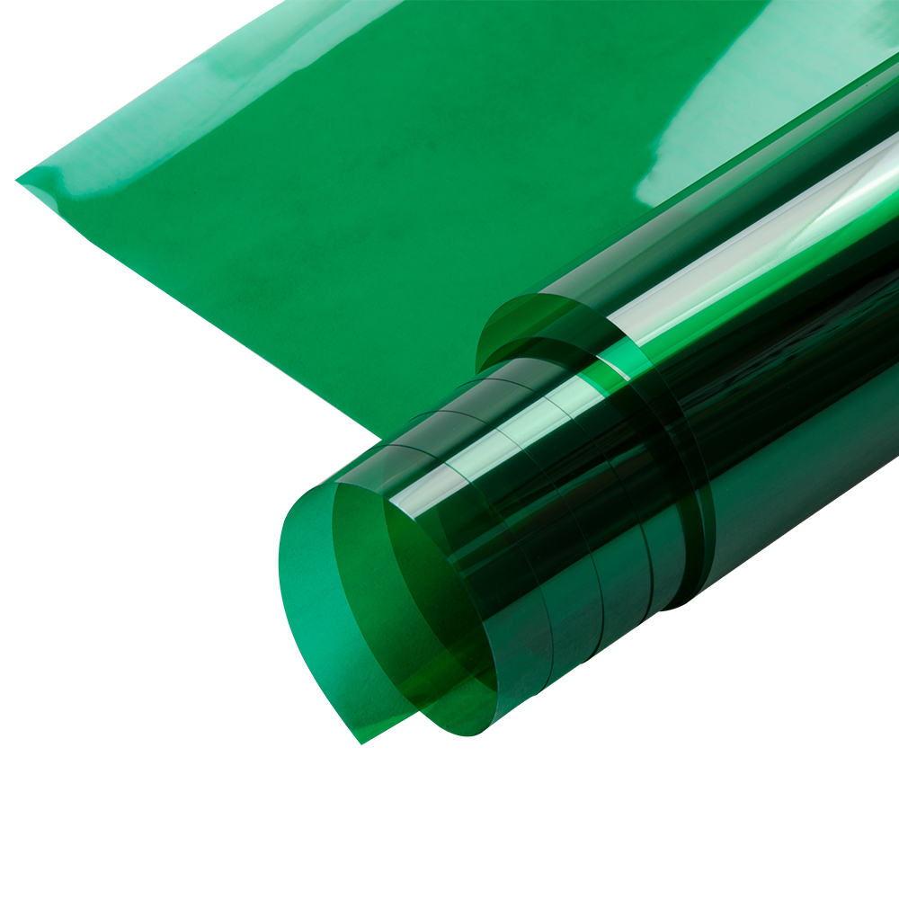 Sunice grøn dekorativ vinduesfilm solfarvetone til hjemmekontor bygning glasindretningsfilm selvklæbende 0.5 x 6m